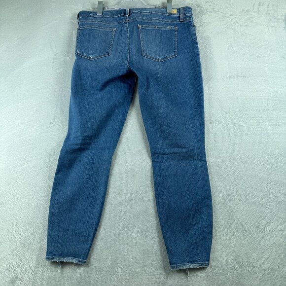 Paige Skinny Jeans Womens Size 33 Verdugo Ankle Distressed Medium Wash Blue - Picture 2 of 12